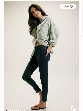We the Free Charcoal Skinny Jeans